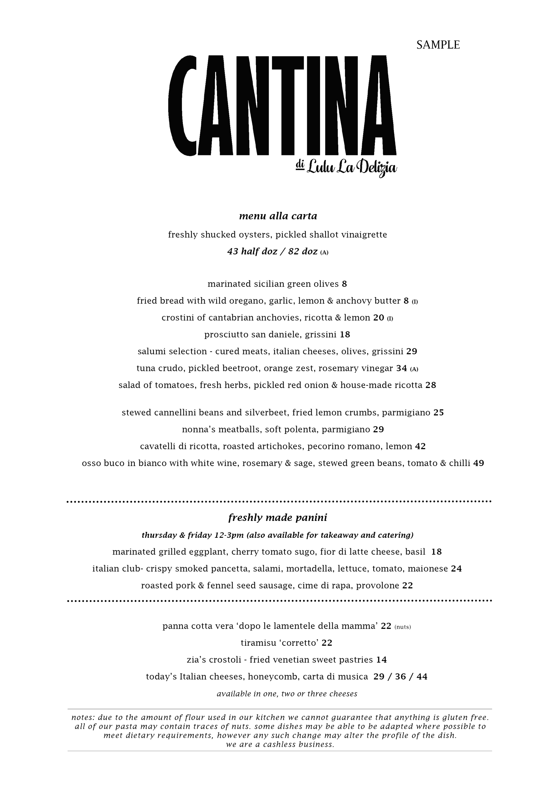 CANTINA MENU 29092026