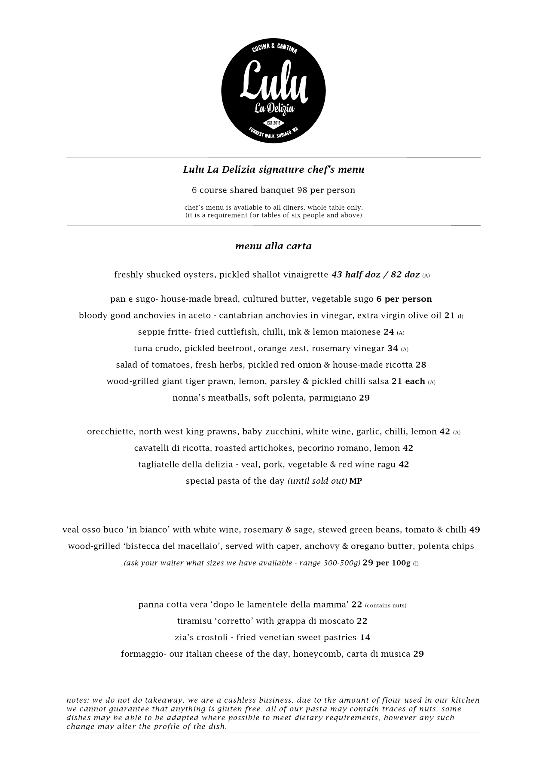 LULU MENU LOTTE WAGYU 29092026